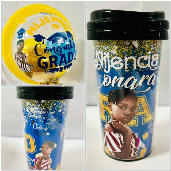 Acrylic Tumbler with Bubble Balloon Graduation Gifts