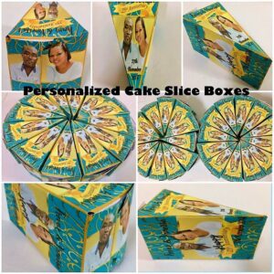 Cake Slice Boxes Personalized