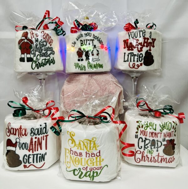 Christmas Theme Decorated Toilet Paper Christmas Gifts