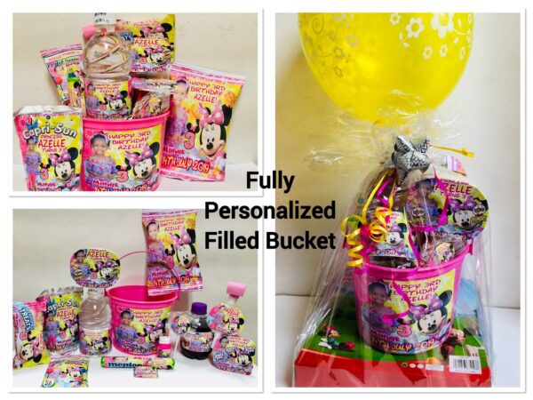 FULLY PERSONALIZED BUCKET Fully Personalized Bucket/Gift Box - (with confetti balloon)