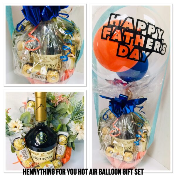 Hennything For You Hot Air Balloon Gift Gift Basket