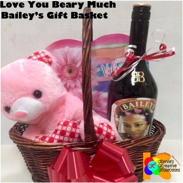 I Love You Beary Much Personalized Baileys Gift Basket Gift Basket