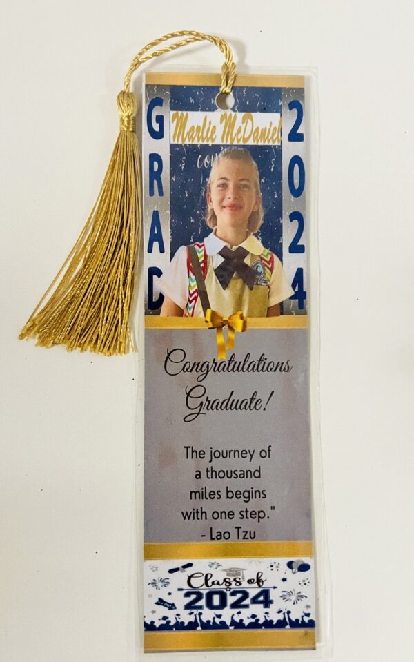 IMG_1633 Graduation Personalized Bookmark