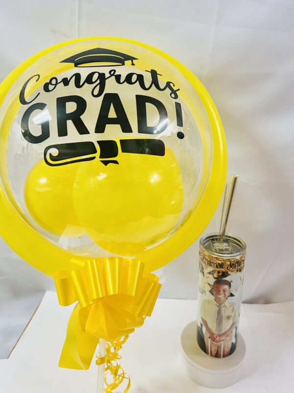 Tumbler with Bubble Balloon Graduation Gifts