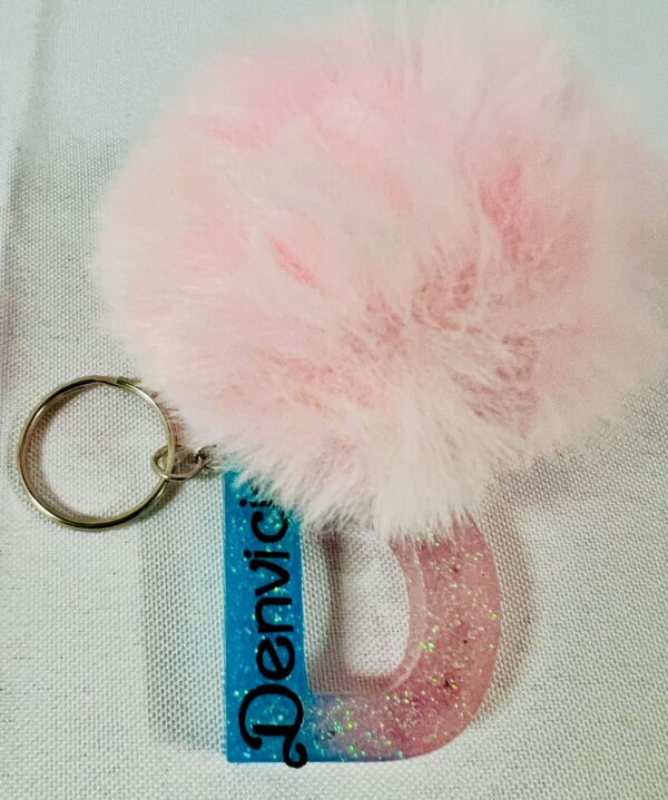 Custom Letter Resin Keychain