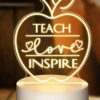 Teacher's Personalized Engraved Acrylic Night Light