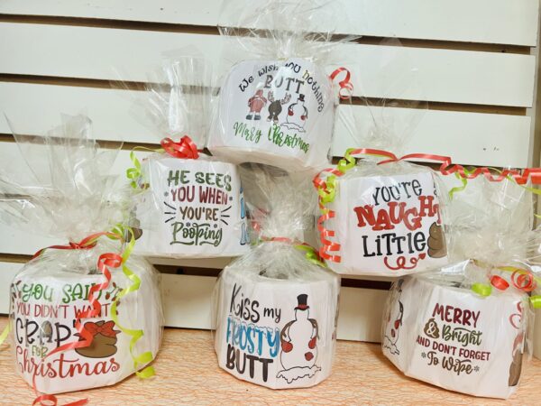 Christmas Theme Decorated Toilet Paper Christmas Theme Decorated Toilet Paper