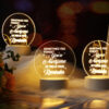 Personalized Appreciation/Thank You Engraved Acrylic LED Night Light