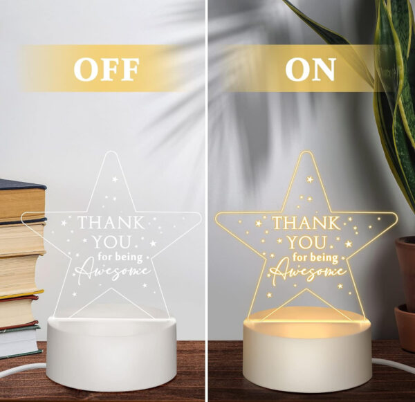 IMG_6346 Personalized Appreciation/Thank You Engraved Acrylic LED Night Light