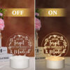 Personalized Appreciation/Thank You Engraved Acrylic LED Night Light