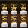 Personalized Appreciation/Thank You Engraved Acrylic LED Night Light