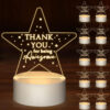 Personalized Appreciation/Thank You Engraved Acrylic LED Night Light