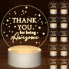 Personalized Appreciation/Thank You Engraved Acrylic LED Night Light