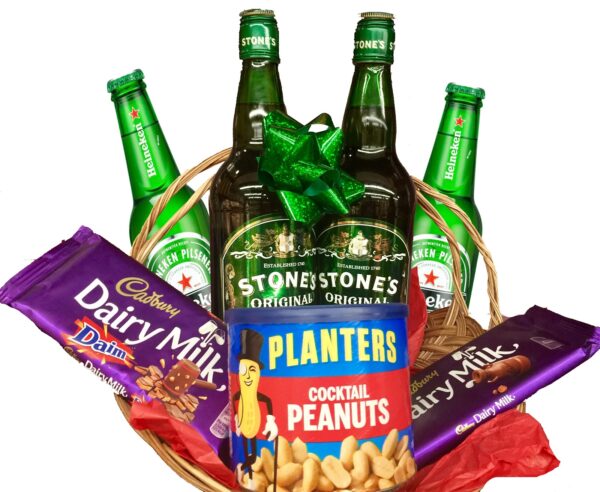 Stones Ginger Wine Gift Basket Liquor Gift Basket
