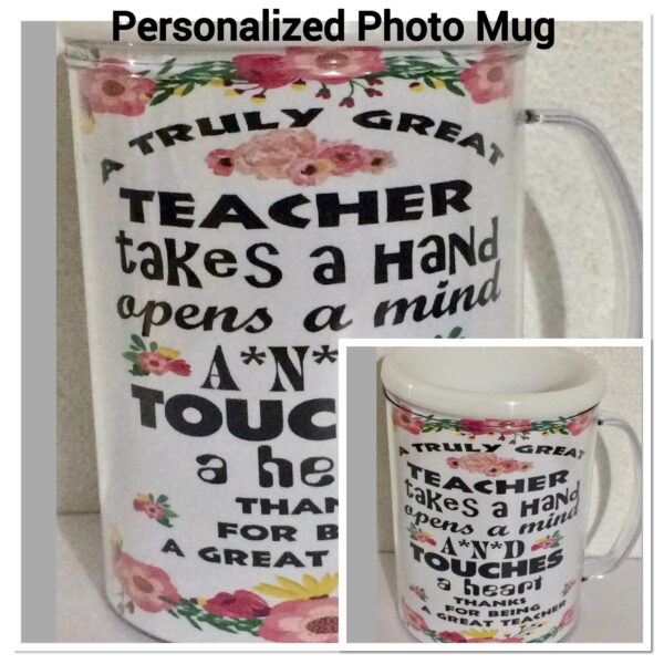 Teacher Personalized Acrylic Photo Mug Teacher Gift