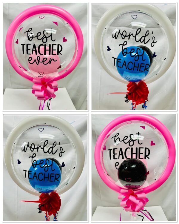 Teacher Personalized Bubble Balloon Teacher Balloon
