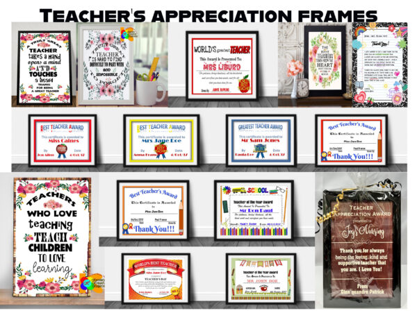 Teachers Appreciation Frames Teachers Frame