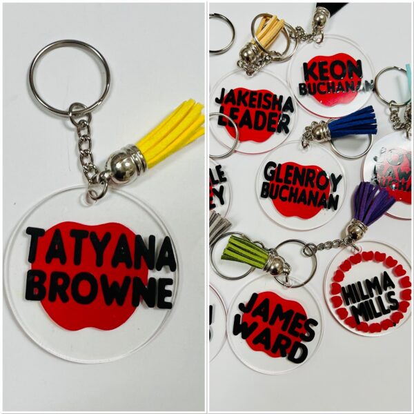 Teacher's Appreciation Personalized Acrylic Keychain Key chain