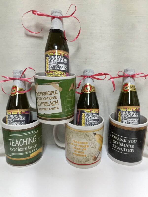 Teacher's Ceramic Mug and Personalized Mini Cider Teacher's Ceramic Mug and Personalized Mini Cider