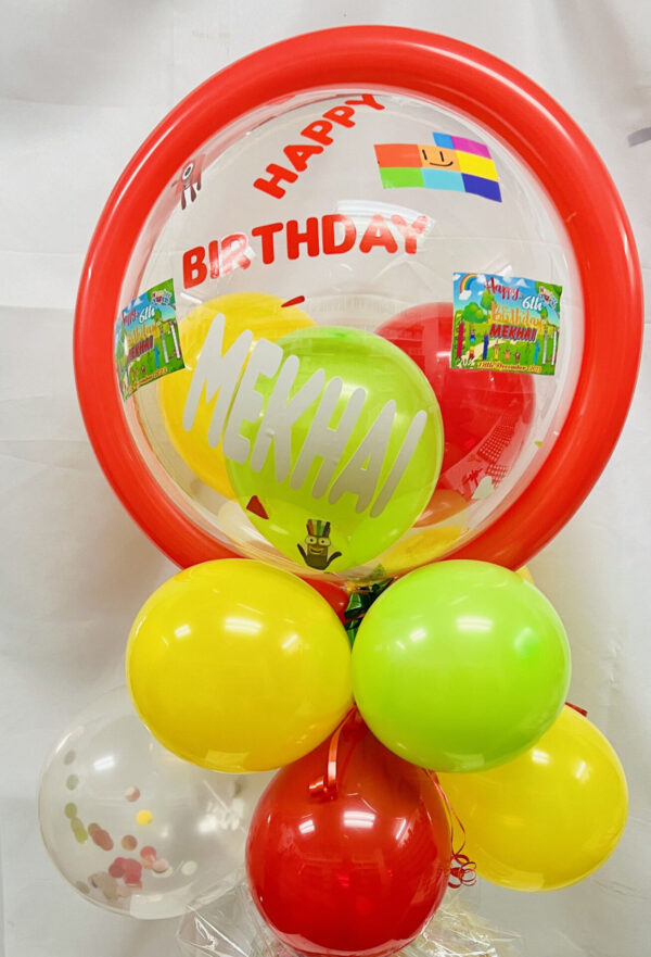 ballon bouuqet Personalized Bubble Balloon Bouquet