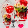 Floral Chocolate Bear Hot Air Balloon