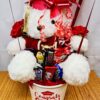 Candy Bouquet Teddy Bear Hot Air Balloon Arrangement