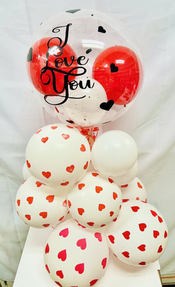 Bubble Balloon Bouquet Valentine's Personalized Bubble Balloon