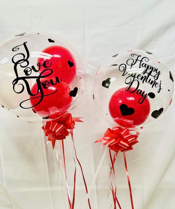 Bubble balloon Valentine's Personalized Bubble Balloon