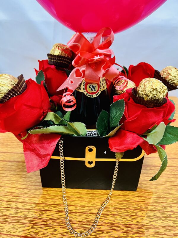 IMG_0128 Floral Purse Chocolate Roses Gift Package