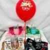 Teacher’s Appreciation Wine Tumbler Gift Basket – Keychain, Socks & More with Balloon