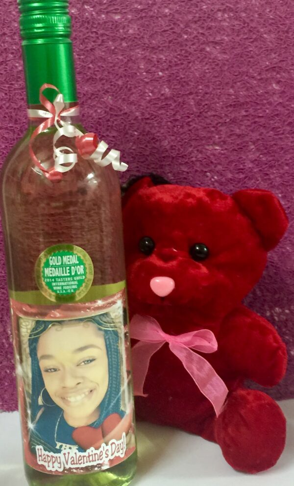 LARGE WINE & TEDDY BEAR Gift Valentine Gifts