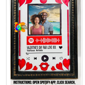 Personalized Scannable Spotify Music Code A4 Frame/Plaque