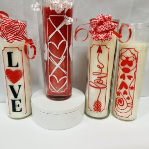 Valentine Theme Candle