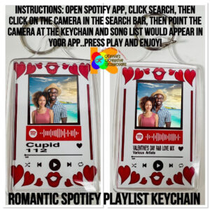 Personalized Scannable Spotify Music Code Keychain