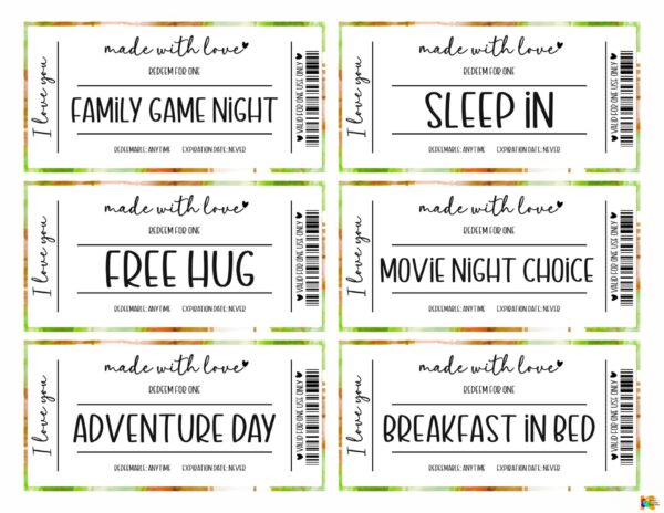 3 Father's Day Coupon Book Free Download