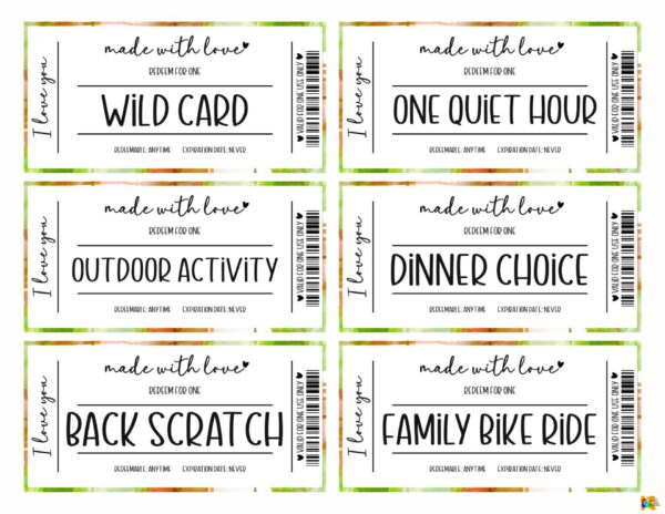 4 Father's Day Coupon Book Free Download